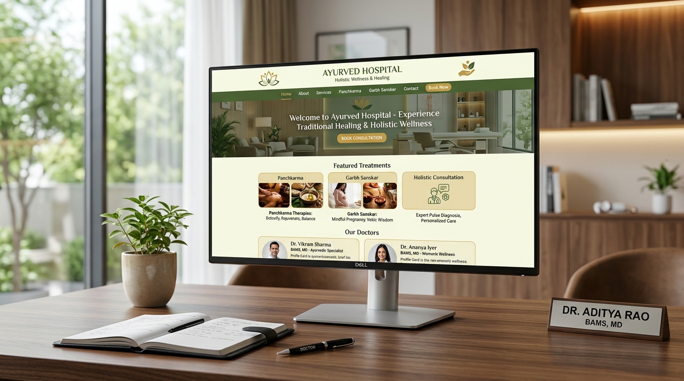 Ayurved Hospital — Digital Healthcare & Online Consultation Platform